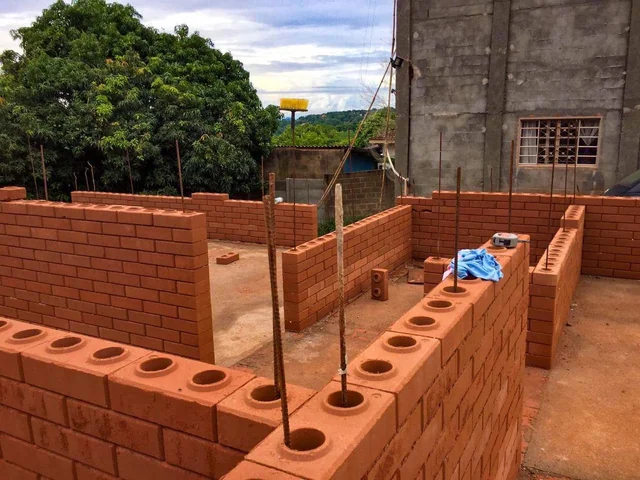 casa feita com tijolo ecologico | Cactos Arquitetos em Campina Grande