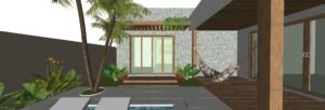 Área de Lazer - Casa de Praia no Conde - Cactos Arquitetos no Conde