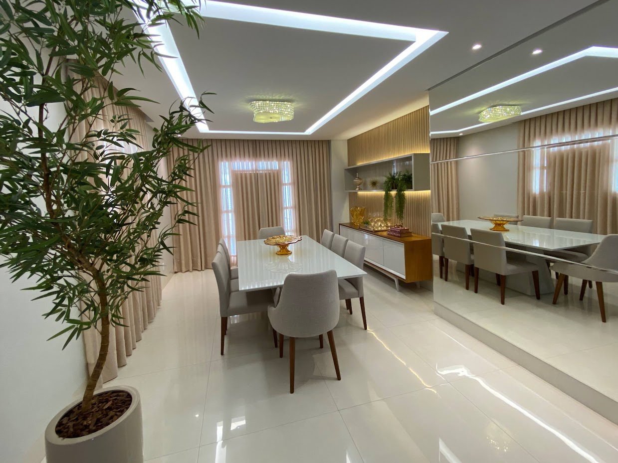 reforma residencial em campina grande - sala de estar e jantar