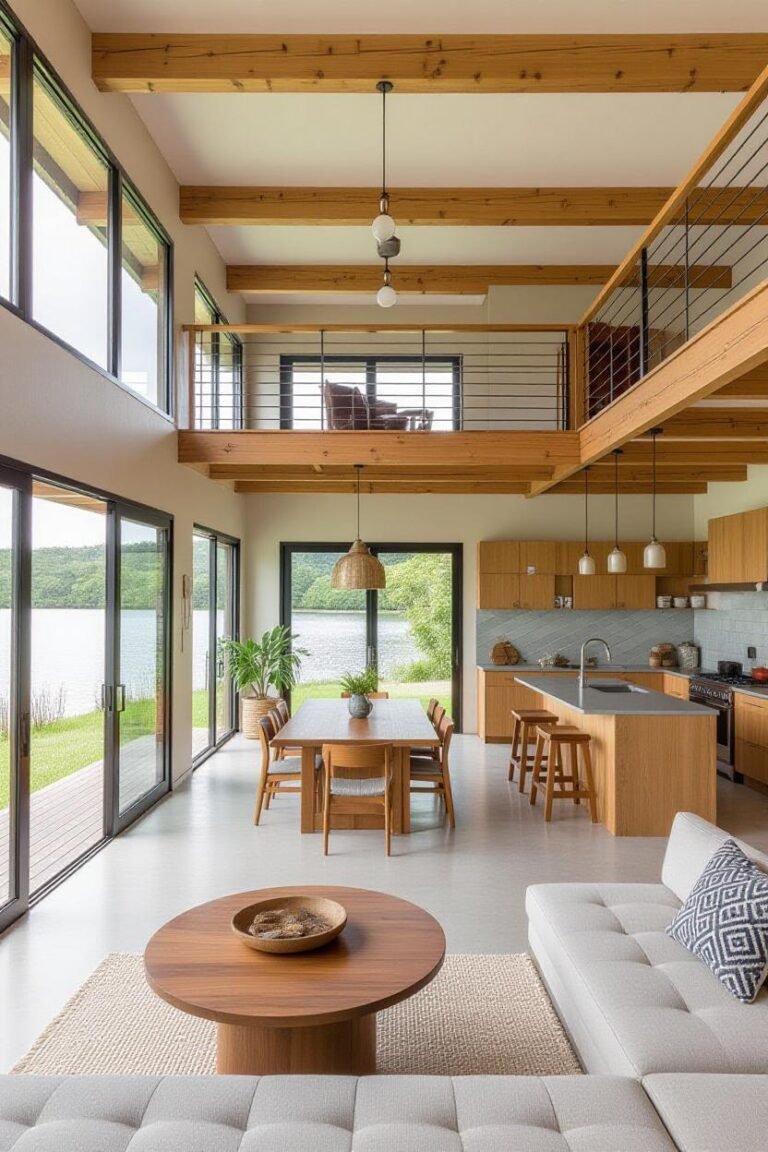 Projeto Sustentável Em Jijoca De Jericoacoara: Descubra A Casa Rj Pelo Escritório Cactos Arquitetos 3 Cactos Arquitetos Em Campina Grande Sala de Estar e Jantar Integrada com a cozinha em Jijoca de Jericoacoara - Cactos Arquitetos em Jijoca de Jericoacoara