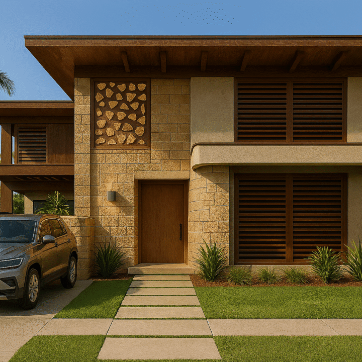 Fachada alternativa - Casa em Villas de Carapibus